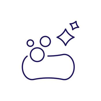 jabón minimalista lineal firmar para web y gráfico diseño, aplicaciones, pancartas, social red y tarjetas vector