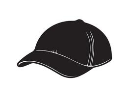 Baby cap silhouette on white background vector