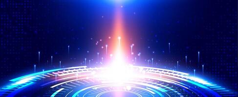 Futuristic light design background vector