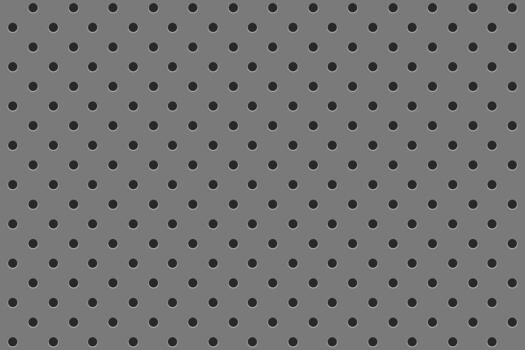 Pegboard peg board gray wall with circle dots, holes in geometric grid pattern. Perforated panel for hooks, diy construction. vector