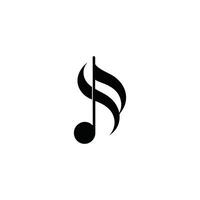 Musical note with sparkles and dots isolated on white background vector