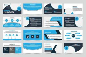 Business presentation template design vector