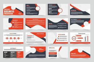 Creative business presentation template vector