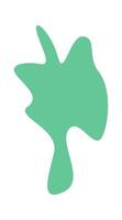 Green geometrical blot for background vector