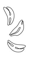 Fast food snack hand drawn icon Flat Illustration Hand Drawn Icon vector