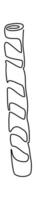 Bread stick Line art dessert vector