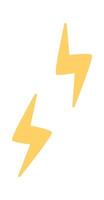 Lightning Weather design element vector
