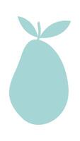 Shape of pear fruit vector