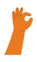 Small child hand Flat Illustration vector
