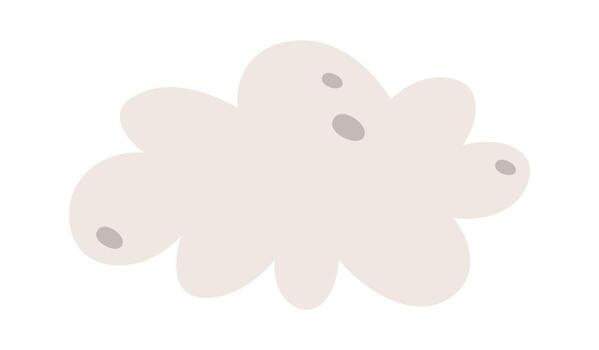Abstract cloud shape design element Illustration vector