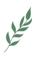 Flat Illustration Icon Brunch with leaves vector