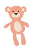 Plush teddy bear vector