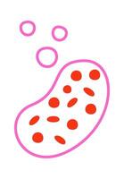 Flat blood cells vector