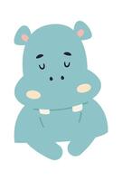 Hippo Animal Head vector