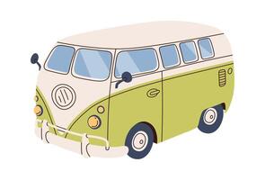 Campervan Travel car Illustration vector
