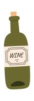 Glass Bottle Of Wine vector