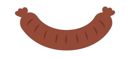 Grilled Sausage Meat vector