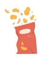 Potato Chips Snack Illustration vector