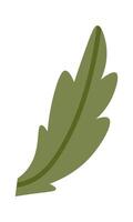 Floral Leaf Icon Flat Illustration Icon vector
