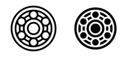 Car bearing icon collection line and flat style. modern concept vector