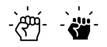 Empowerment icon collection line and flat style. modern concept, outline style, black color vector