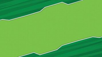 Abstract Green Geometric Border Background with Comic Cartoon Style vector