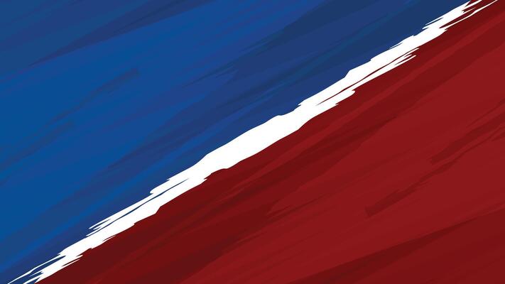 Abstract Red and Blue Grunge Compare Background with Copy Space