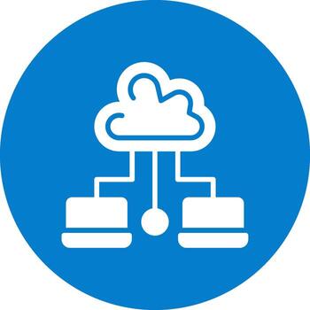 Cloud Computing Digital Tech Element vector