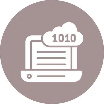 binario código oscuro modo símbolo vector