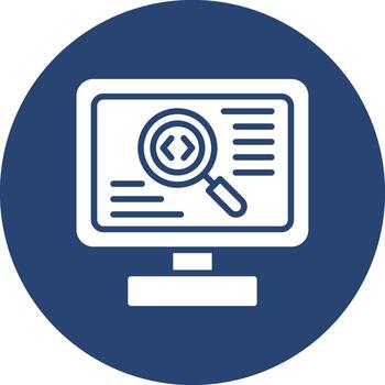 Code Review Minimal Art Object vector