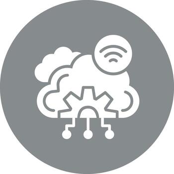 nube informática suave aplicación visual vector