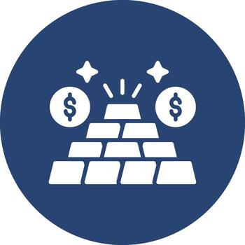 Gold Stack Web-Based Design Element vector