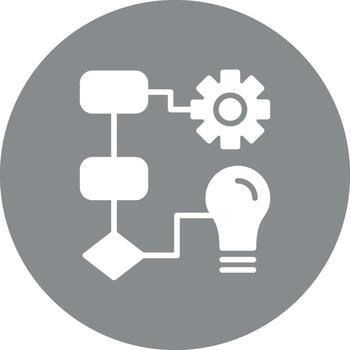 flujo de trabajo codificado ui símbolo vector