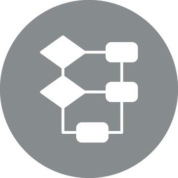 diagrama de flujo vibrante visual objeto vector