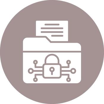 Data Encryption Modern Interface Badge vector