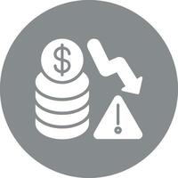 Financial Risk Flat Design Piece vector