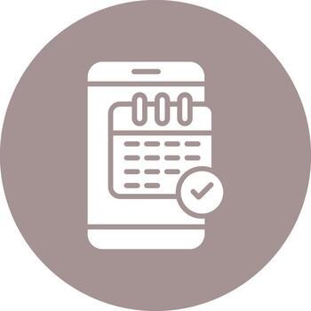 Schedule Minimal Art Object vector