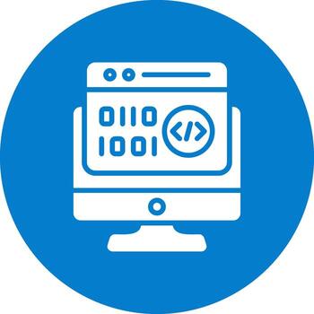 binario código ux enfocado forma vector