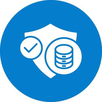 Database Security 3D Interface Shape vector