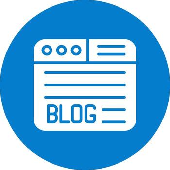 Blog Outlined Frame Object vector