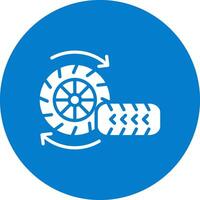 Tire Compact Web Symbol vector