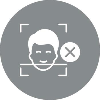 Face Detection Compact Web Symbol vector