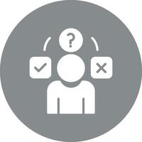 Question Outlined Concept Piece vector