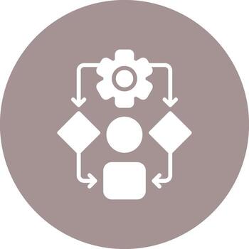 Predictive modeling Interface Line Graphic vector