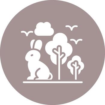 Conejo Delgado línea elemento vector