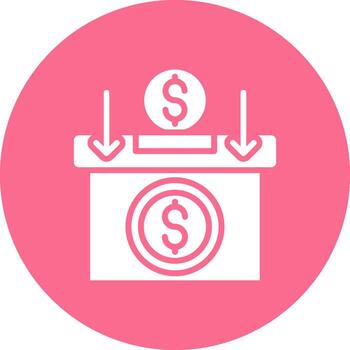 Insert coin Abstract UI Visual vector