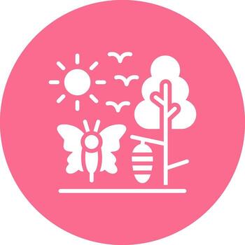 metamorfosis codificado ui símbolo vector