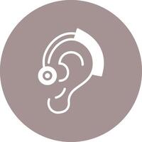 Hearing Aid Simplified Design Piece vector