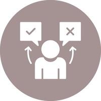 True or false Dark Mode Symbol vector