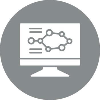 bioinformática codificado ui símbolo vector
